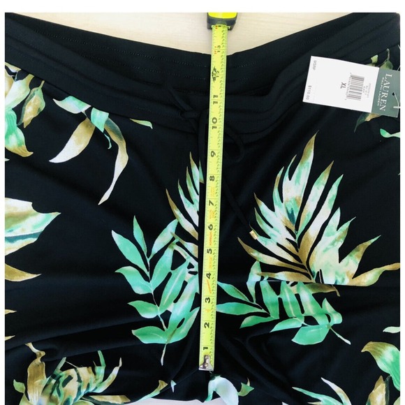 Lauren Ralph Lauren Women's XL Wide-Leg Tropical-Print Jersey Pants NWT - Picture 9 of 12